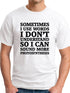 Sometimes I Use Words I Don¡¯t Understand Men's round neck T-shirt